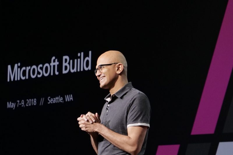 Satya Nadella at Microsoft Build 2018