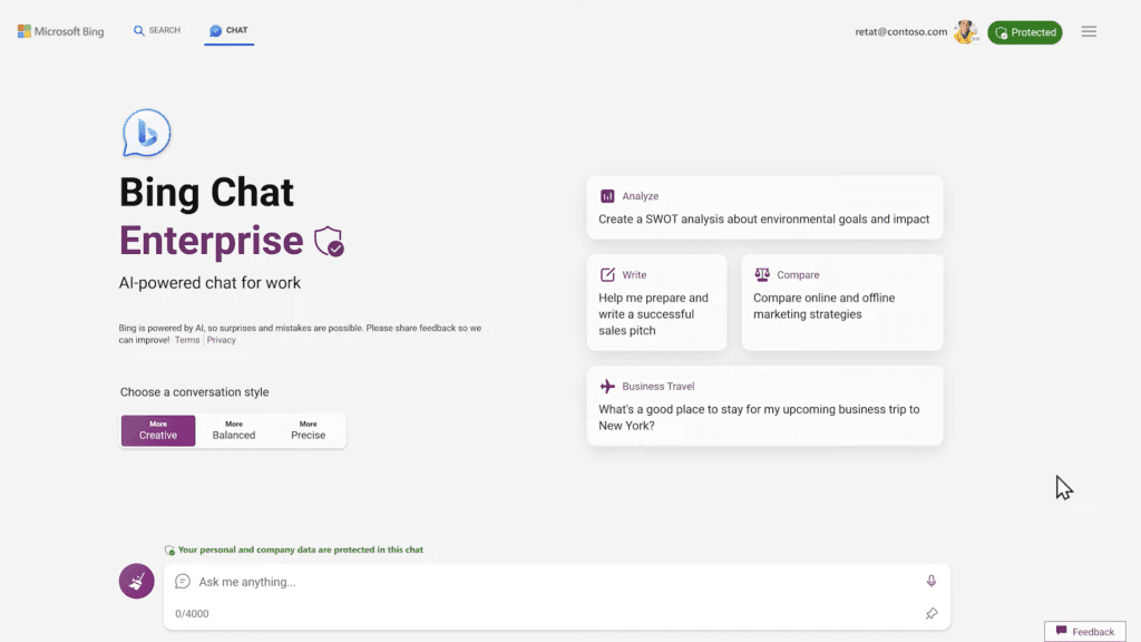 bing chat enterprise chatgpt 4
